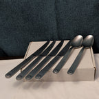 6 Pc GOURMET SETTINGS TAXI Flatware Set | 18/8 Stainless | 4 Knives | 2 Spoons