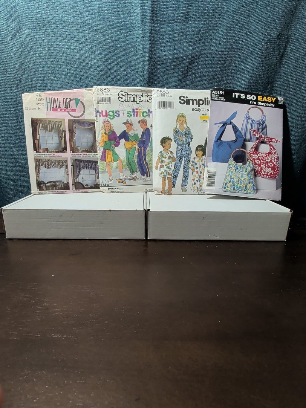 4 Sewing Patterns | Kids PJs & Retro Sweatsuits | Tote Bags | Window Valance