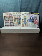 4 Sewing Patterns | Kids PJs & Retro Sweatsuits | Tote Bags | Window Valance