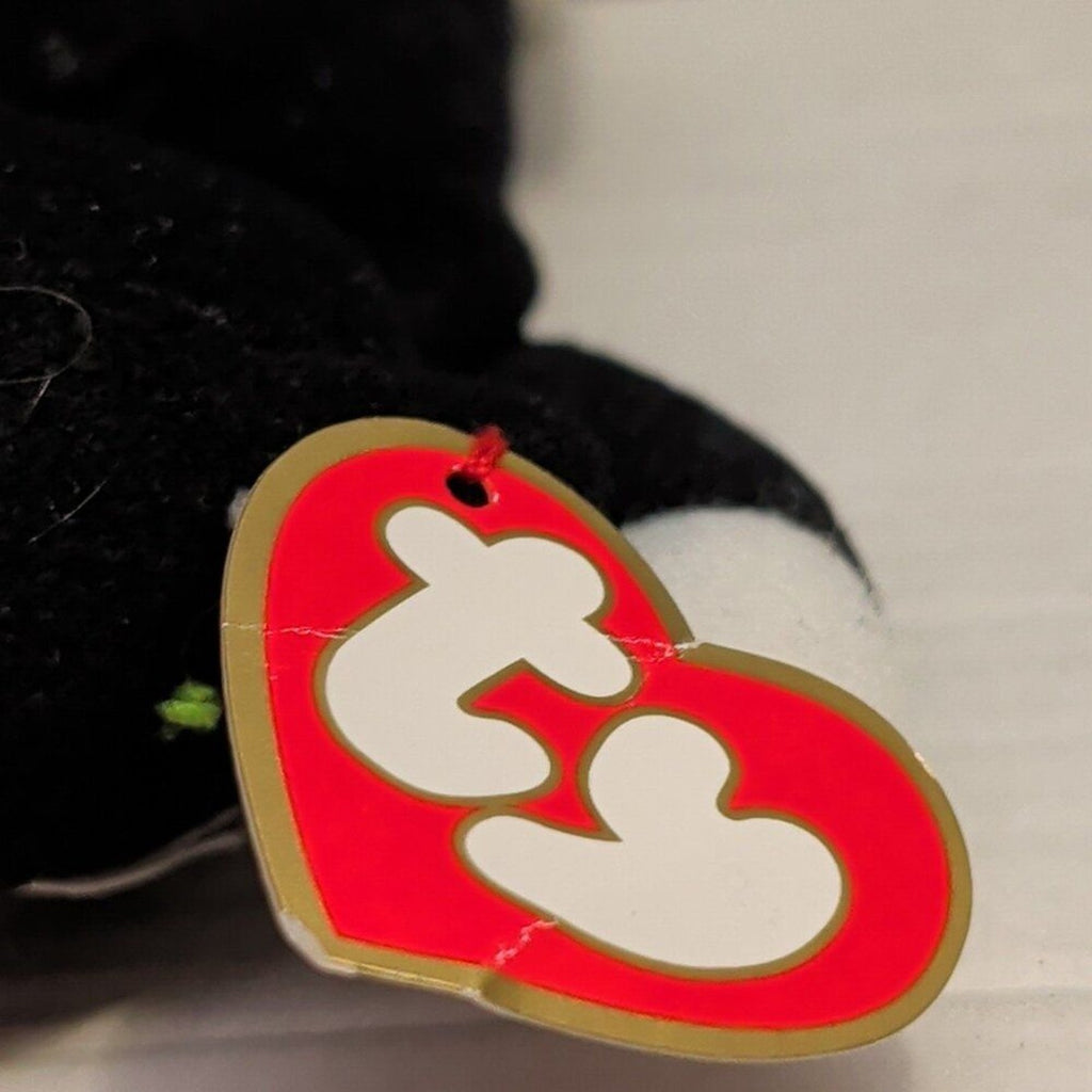 Ty Teenie Beanie Baby Zip Black Cat McDonald's Vintage #10 TAG CREASE/RIP