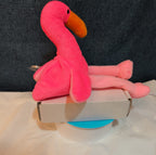 TY Beanie Baby - PINKY the Pink Flamingo (10 inch) - MWMTs Stuffed Animal Toy