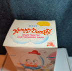 Vintage Avon Humpty Dumpty Ceramic Coin Bank 1982 Hand Painted Novelty Boxed