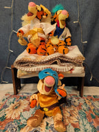 Disney Tigger Plush Lot Angel Mardi Gras Professor Pooh Blanket