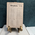 Simplicity 9196 Sewing Pattern Dress Raised Empire Waist Size 6-10 UNCUT Vtg 90s