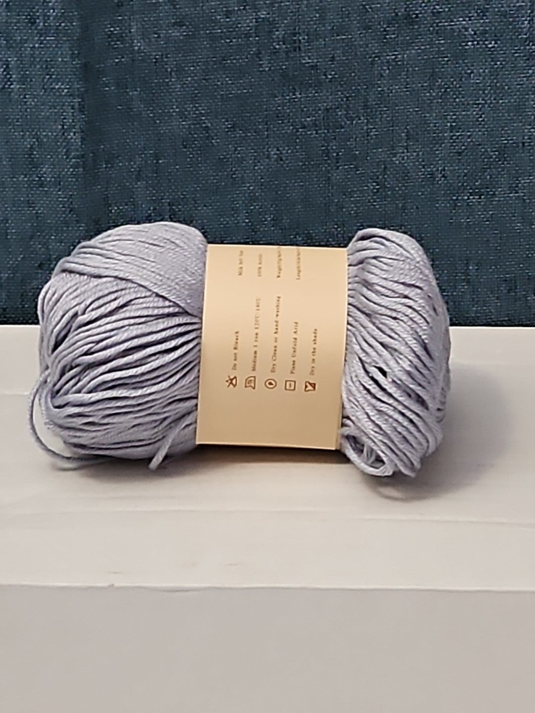 ThinkThings Milk Cotton Yarn | Soft Silver Grey 50g Skein Anti-Pilling