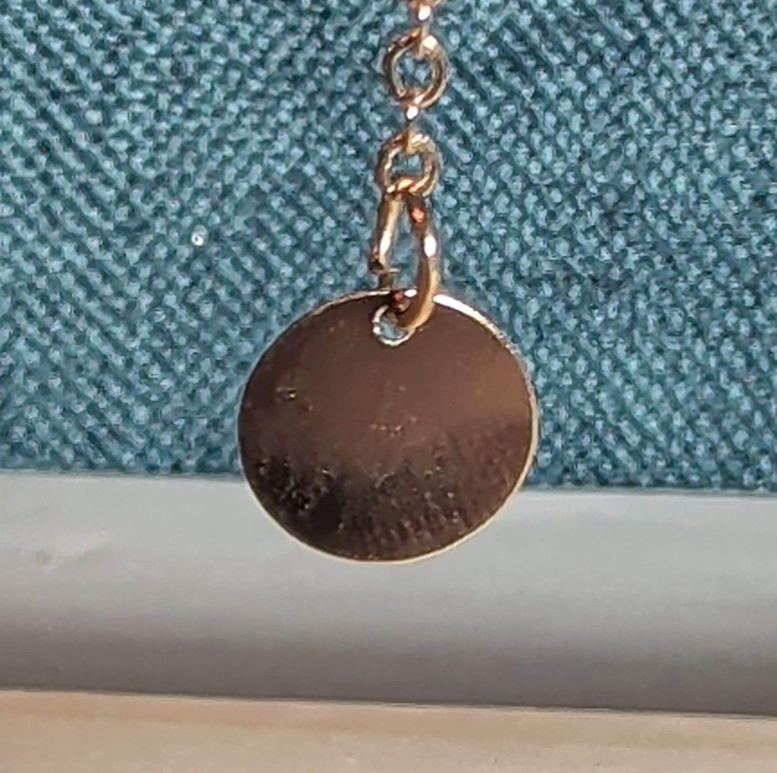 Layered Necklace Gold Tone Medallion Minimalist