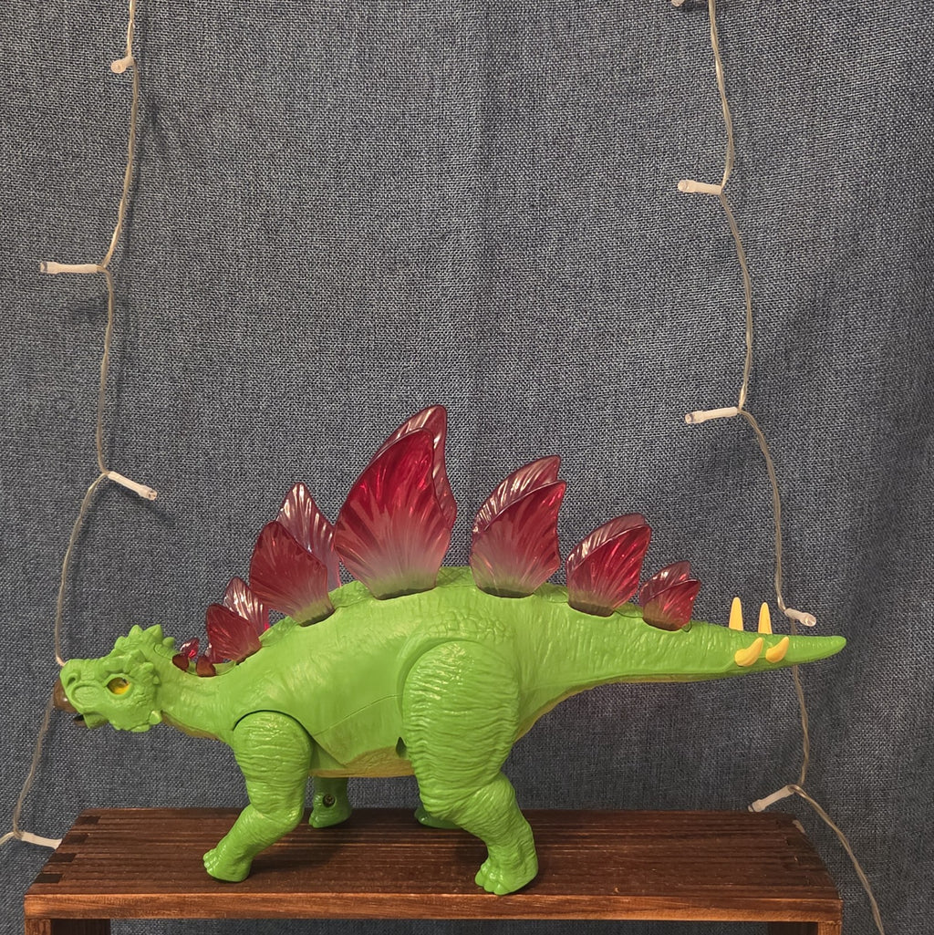 Zuri Inc Stegosaurus Walking Dinosaur Light Up Spikes 12.5