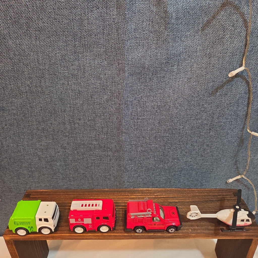 City Rescue Toy Vehicle Lot 4 Fire Truck Copter