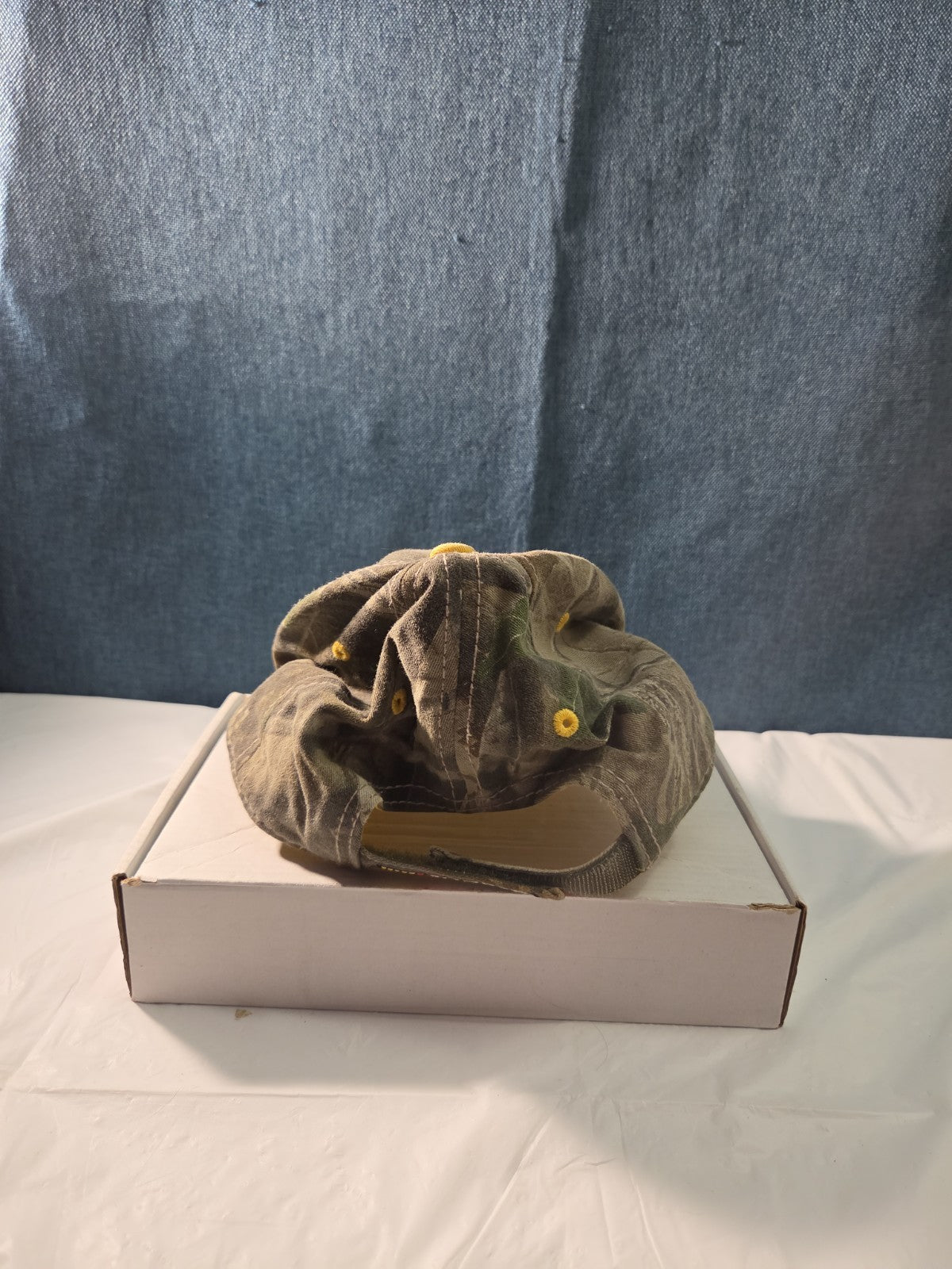NASCAR Sprint Cup Series Camo Hat Yellow Underbill Adjustable Racing Cap Vintage
