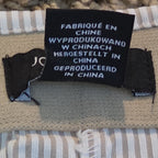 Jones New York Pants Womens 12 Tan White Stripe Pull On Crop Trouser Cotton Good