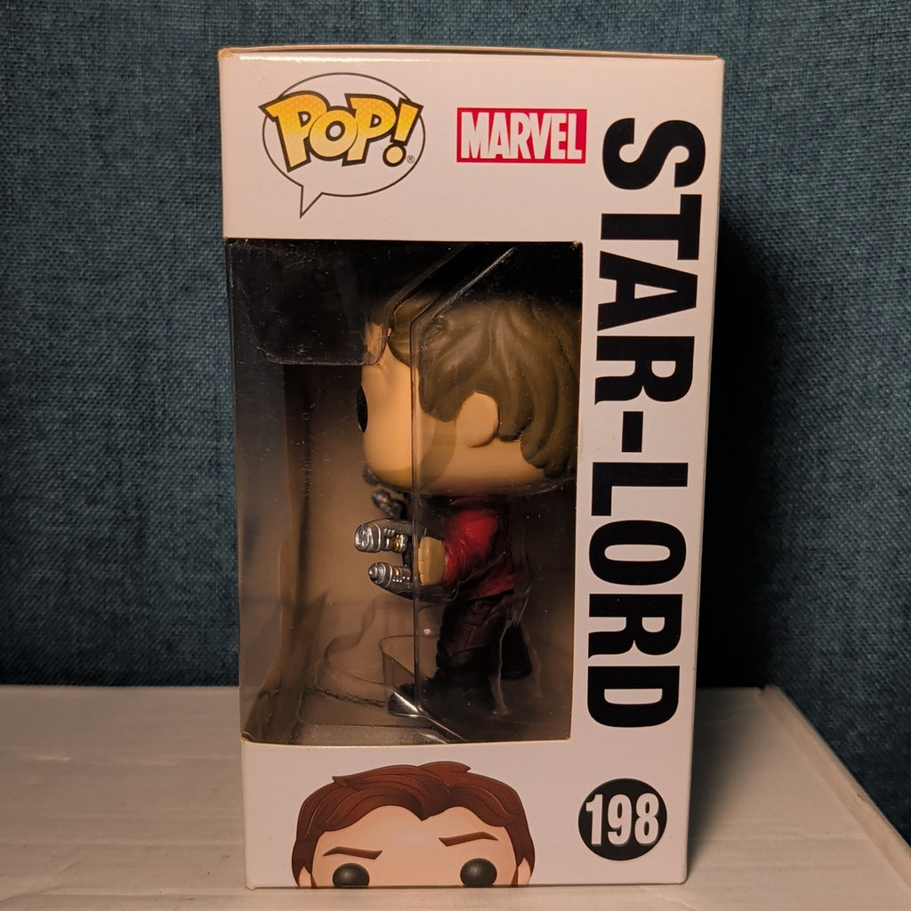 Funko Pop Star-Lord 198 Guardians of the Galaxy Vol2 Viny in Box with Protector 