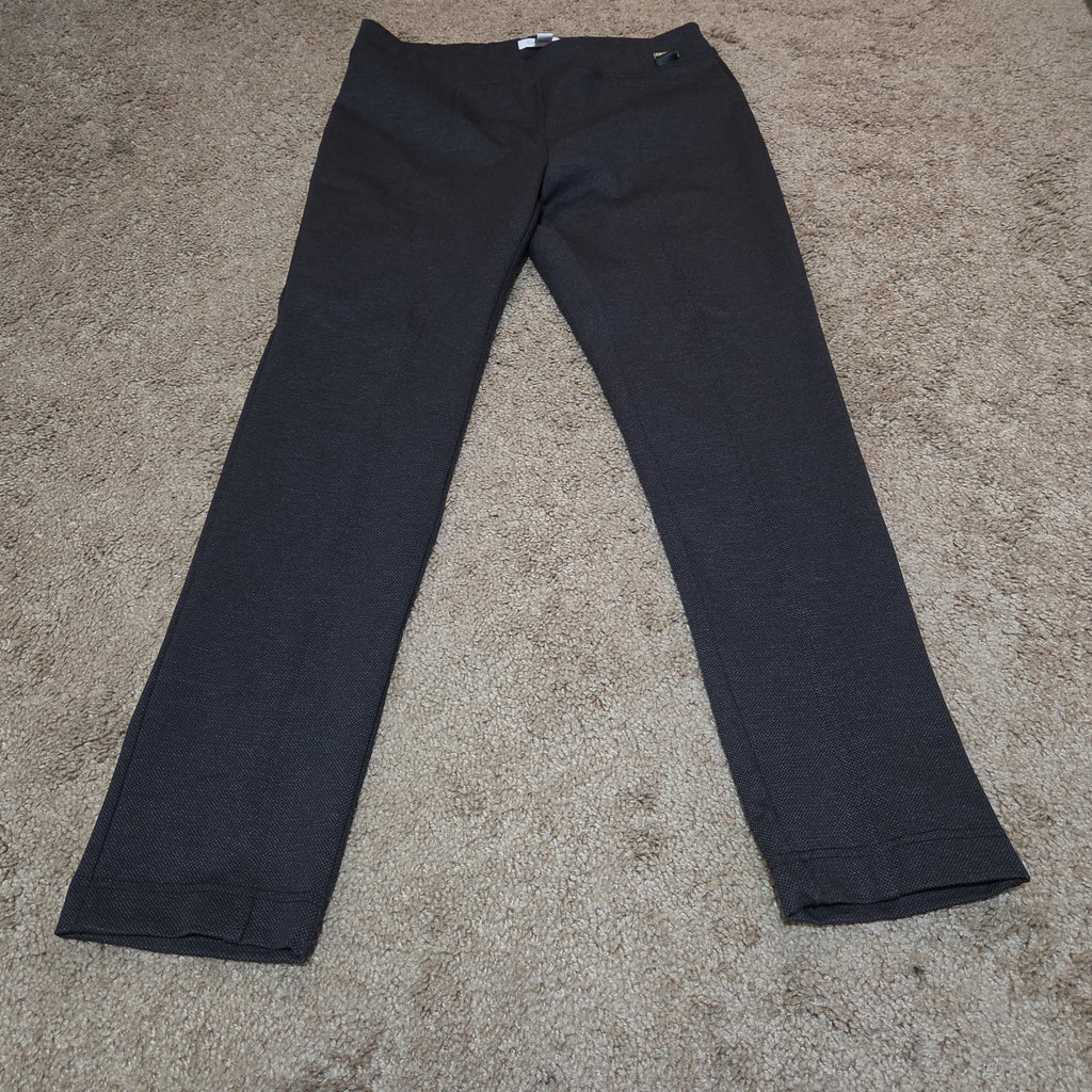 Calvin Klein Pants Womens M Black Slim Fit Ankle Stretch Elastic