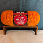 Red Heart Super Saver Pumpkin Orange Acrylic Yarn Cozy Fall NWT E300