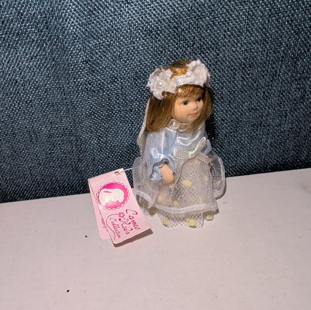 Cameo Kids Collection Porcelain Fairy Doll Blue Dress NWT 697738124490