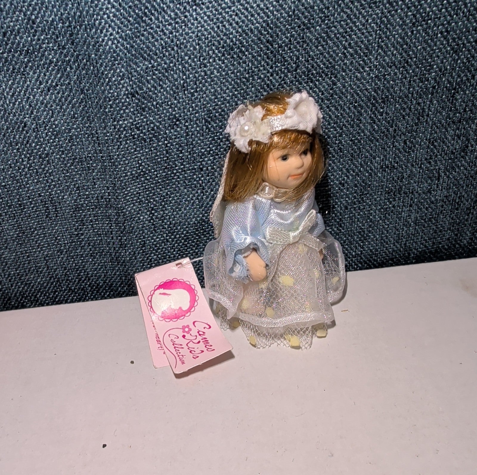 Cameo Kids Collection Porcelain Fairy Doll Blue Dress NWT 697738124490