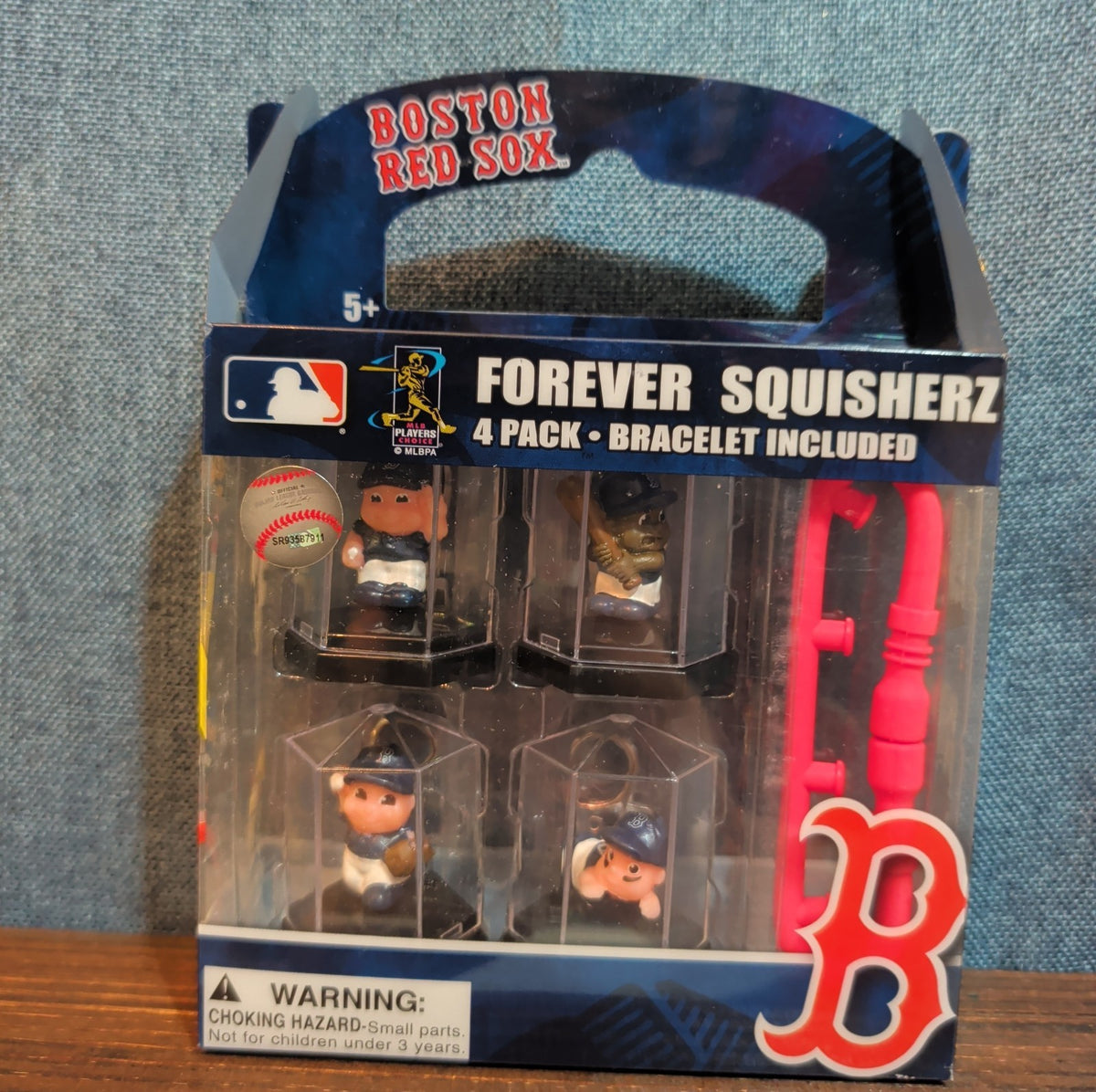 Forever Collectibles MLB Boston Red Sox Squisherz 4 Pack Figures