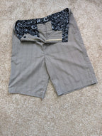 O'Neill Hybrid Boardshorts Men's Size 34 Gray Plaid Swim Trunks Walker Shorts