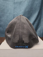 Hurley Flex-Fit Mission Trucker Hat Cap Size L/XL Gray Mesh Performance Surf