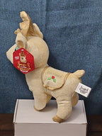 Sugar Loaf Santa’s Classic Reindeer | DASHER White Gold Sparkle Plush | Rare