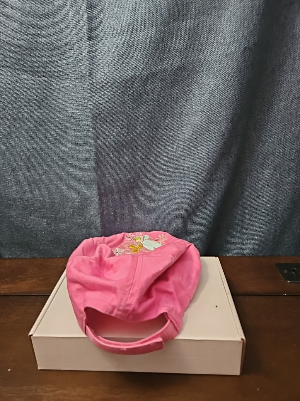 Disney Tinker Bell Hat Pink Baseball Cap "Cute but Feisty" Y2K Embroidered