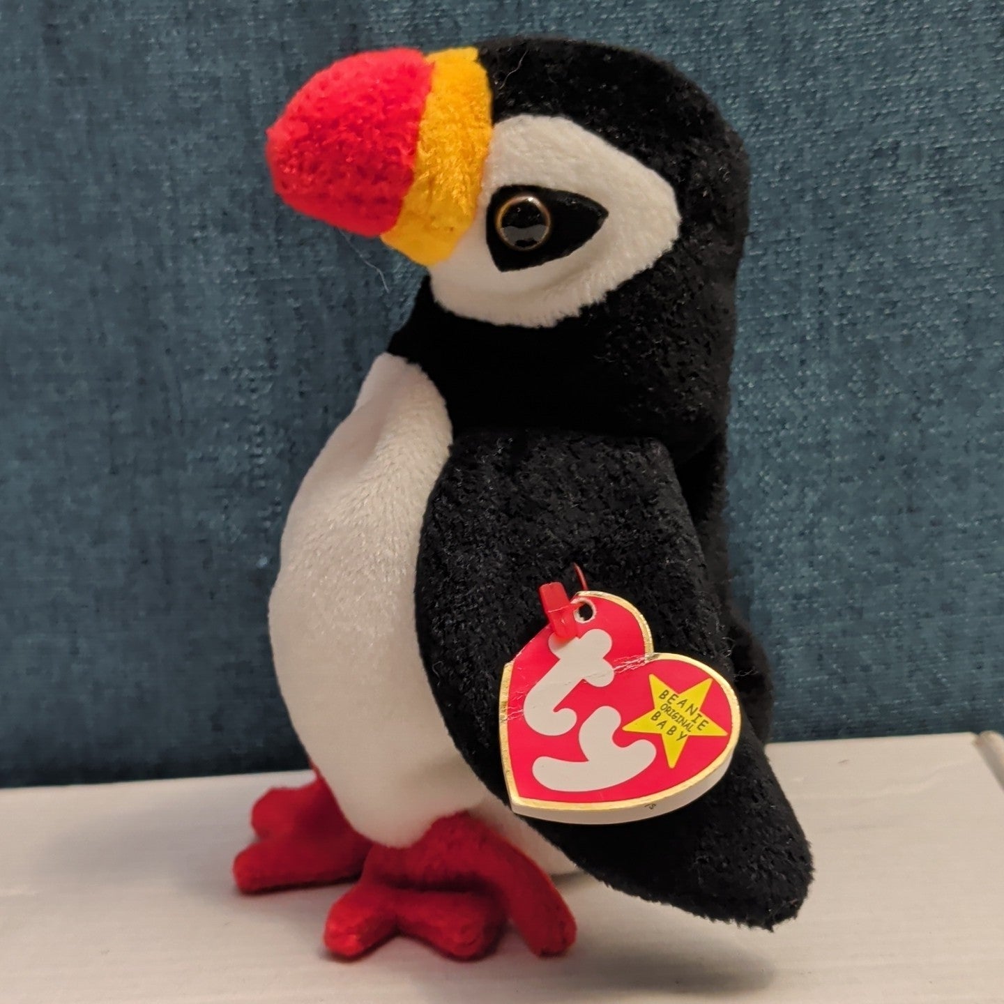 Ty Beanie Baby Puffer Puffin Bird 1997 Retired MWMT P.E. Pellets Authentic 90s