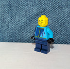 LEGO City Monster Truck Driver Minifigure cty1760 Flame Racing Jacket Loose