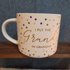 Threshold Grand In Grandma 16oz Stoneware Coffee Mug Dotted