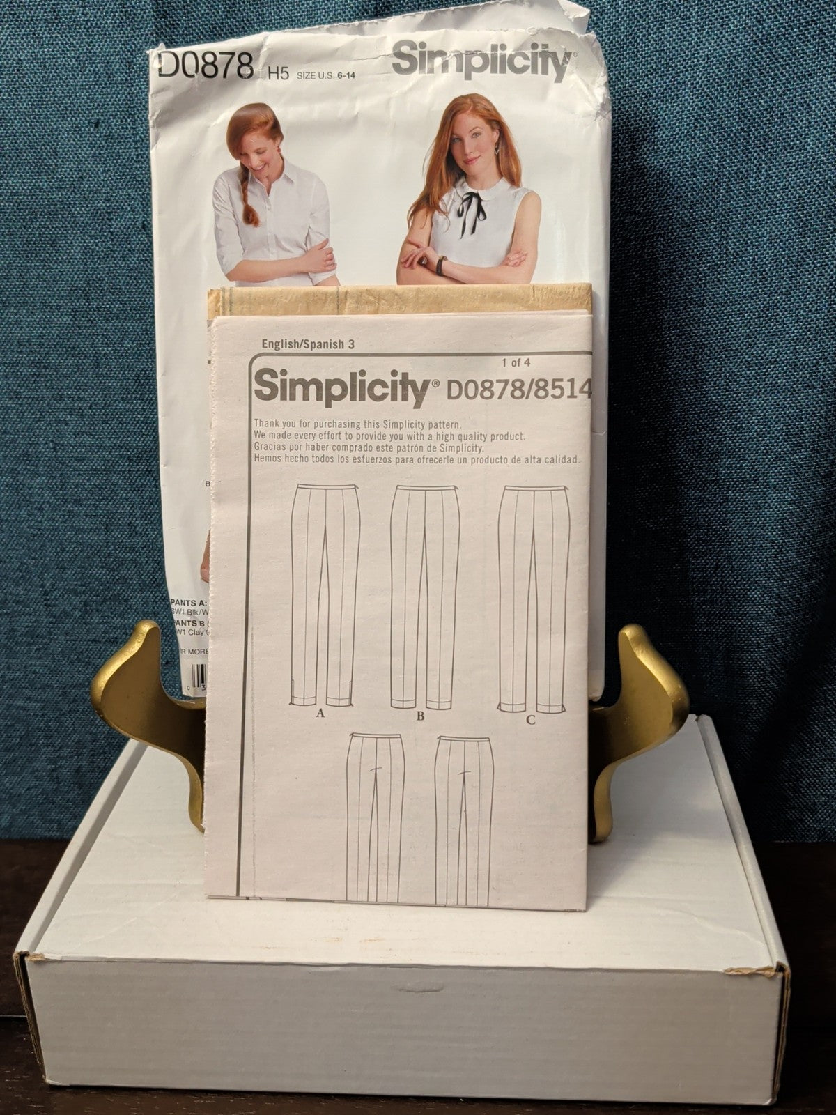UNCUT Simplicity Pattern D0878 (8514) Amazing Fit Pants Trousers Slim Avg Curvy