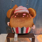 Disney Mickey Mouse Gingerbread Cupcake Plush Toy with Peppermint Accents