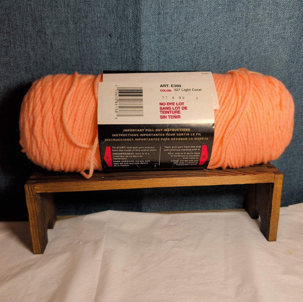 Red Heart Super Saver Light Coral Yarn 8oz
