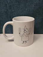 Witch City Salem Massachusetts Coffee Mug | Artistic Souvenir Tea Cup | White