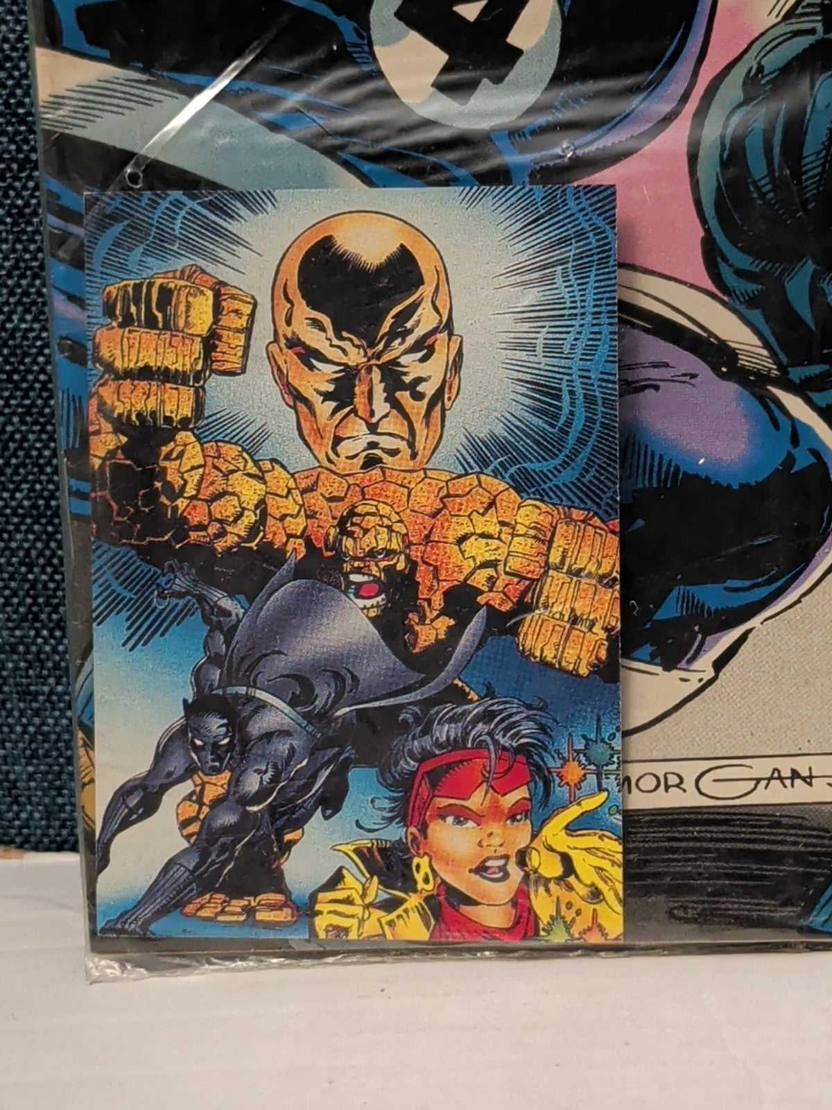 Real Heroes #1 Pizza Hut Marvel 1994 Promo Black Panther The Thing Jubilee Good