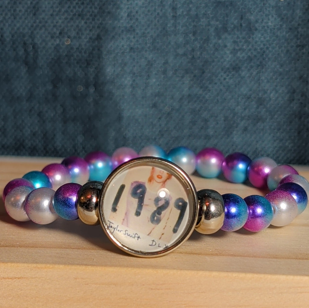 Taylor Swift 1989 Charm Beaded Bracelet Eras Vibe