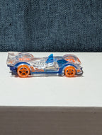 Hot Wheels Hi-Tech Missile | 2014 X-Raycers Clear & Blue | Fast Track Car