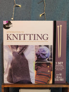 SpiceBox Intro To Knitting Learn To Knit Craft Kit Bamboo Needles