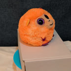 Ty Puffies Coconut The Monkey Plush Toy Orange 3" Glitter Eyes 2021 MWMT