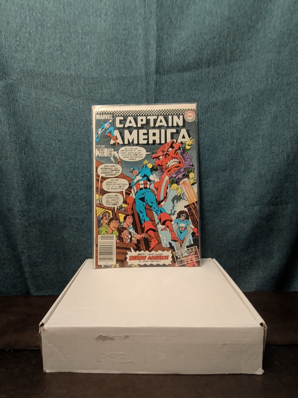Captain America #289 1984 Newsstand Bernie America Assistant Editors Month Good