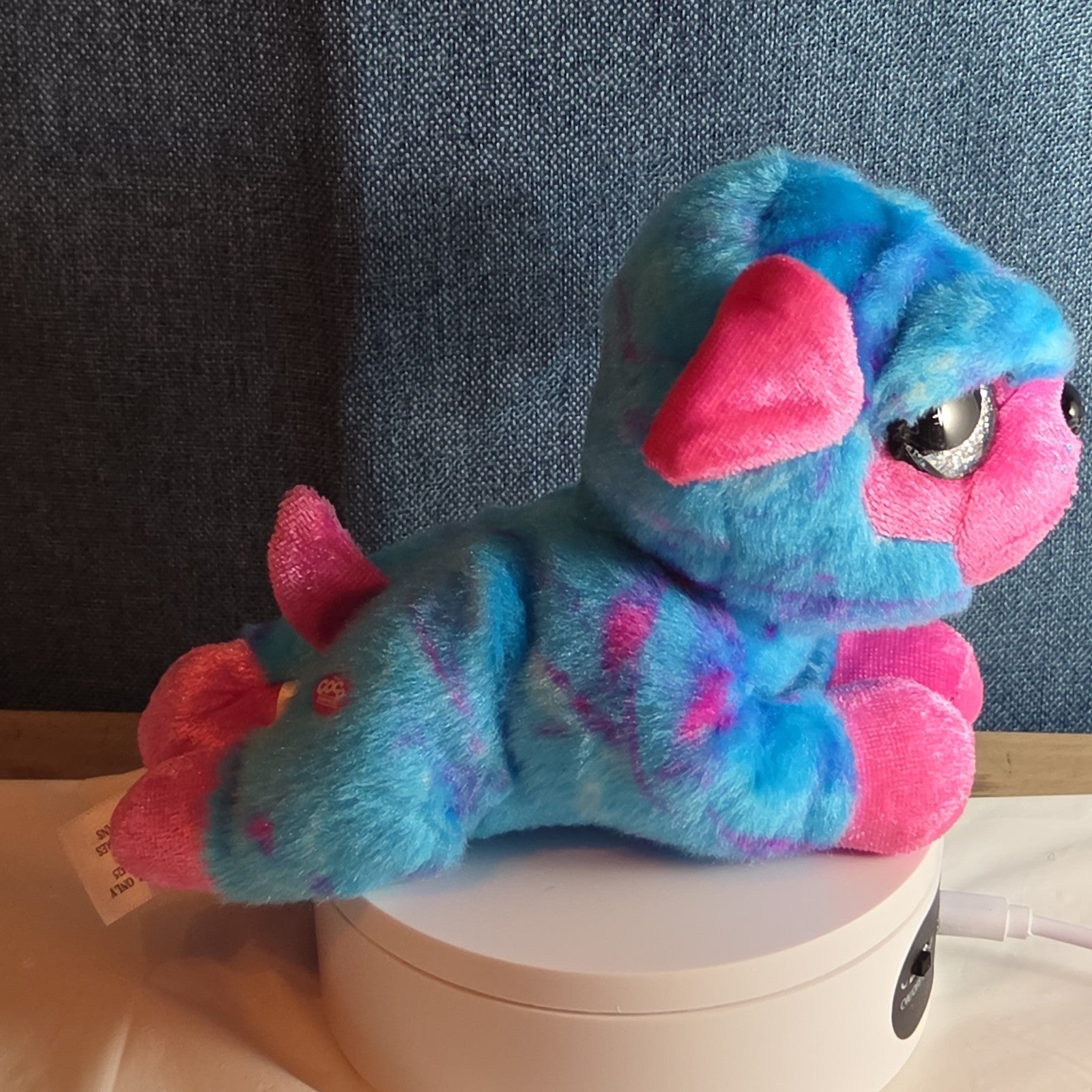 Zuru CoCo Surprise Neon Cone Poppy The Dog Blue & Pink Plush W/ Surprise Inside