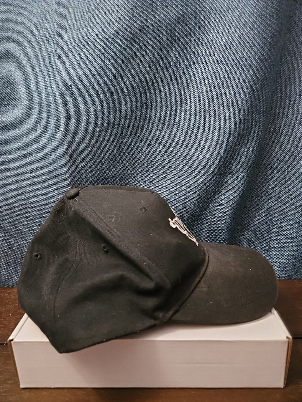 True Religion Hat Black Baseball Cap Buddha Design Adjustable Snapback Mens