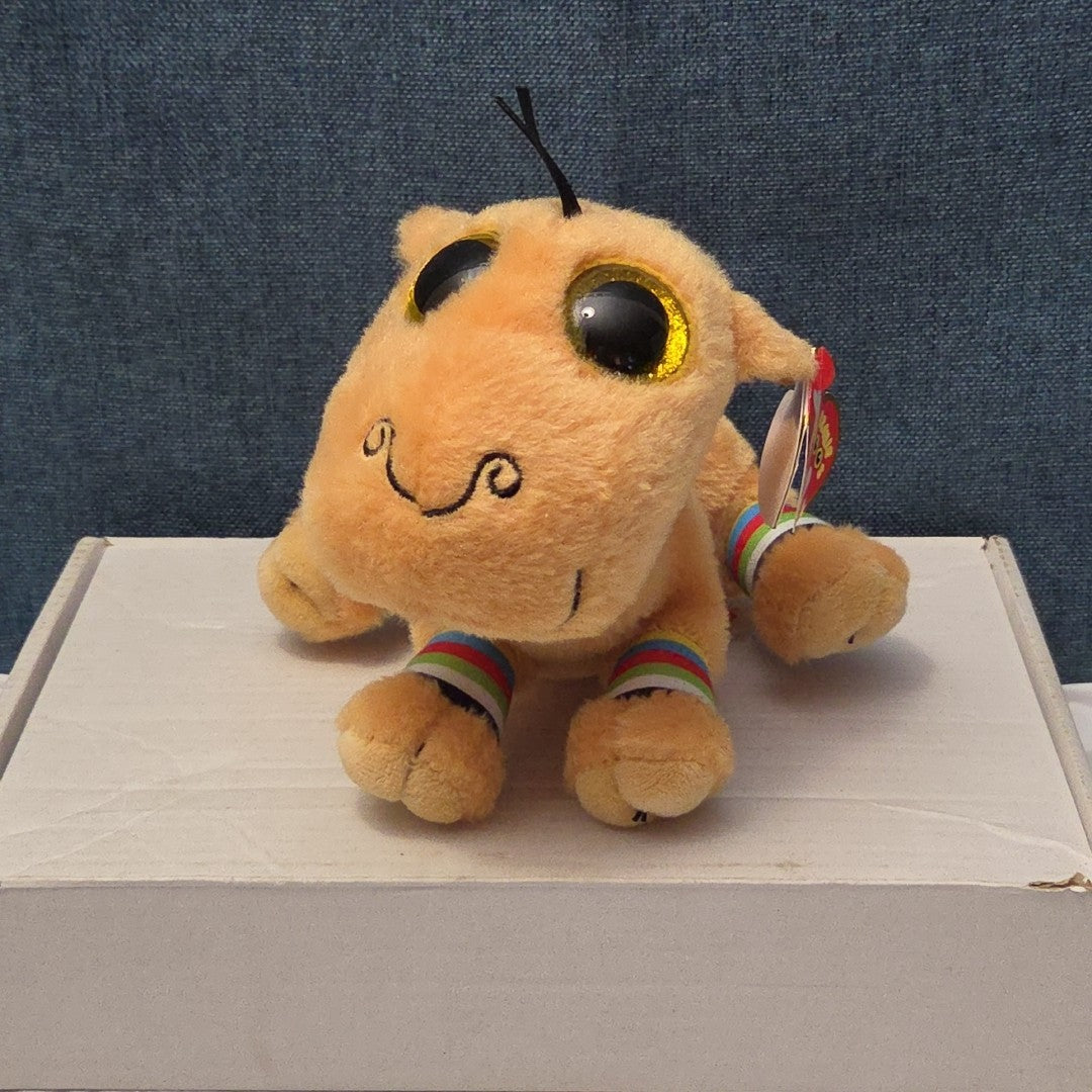 Ty Beanie Boos Jamal Camel 6" Plush Gold Glitter Eyes Retired 2014 MWMT 36155