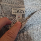 Hatley Girls Reindeer Knit Dress Size 10 Holiday Winter Sparkly Grey