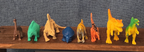 Mini Plastic Dinosaur Figure Lot 8 Prehistoric Toys