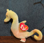 Vintage TY Teenie Beanie Baby, "Neon The Seahorse" With Original Tag EUC 