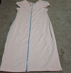 Blush Pink Midi Dress Full Zip Cutout Short Sleeve Bodycon XXL