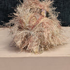 Lion Brand Fun Fur Prints Yarn 1 Skein Sandstone 225 Made in Italy Eyelash NOS