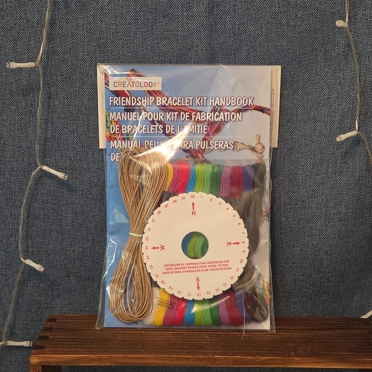 Creatology Friendship Bracelet Kit 15Pc Floss Hemp Wheel Y2K Craft