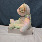 TY Beanie Buddy GROOVY the Bear 1999 | 14" Rainbow Tie-Dye | MWMT Mint Tags