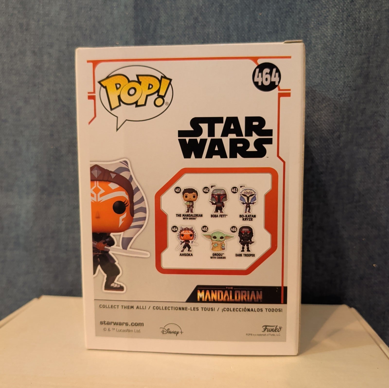Funko POP Star Wars Ahsoka 464 The Mandalorian Dual Sabers in Box with Protector