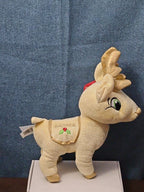 Sugar Loaf Santa’s Classic Reindeer | DASHER White Gold Sparkle Plush | Rare