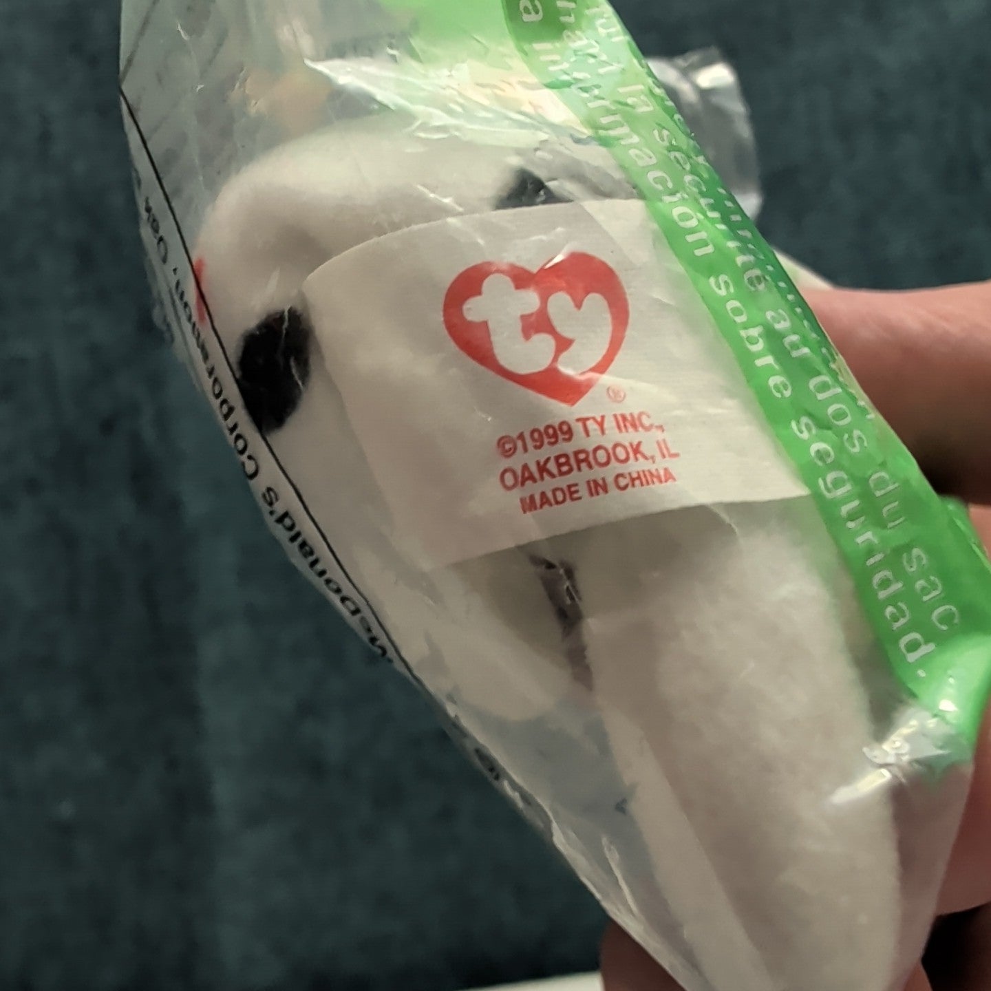 Ty Teenie Beanie Baby Dotty the Dalmatian #4 McDonald’s 2000 Sealed New Dog Toy